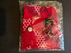 Hive Red Arm Sleeve Size L Geometric Honeycomb Pattern